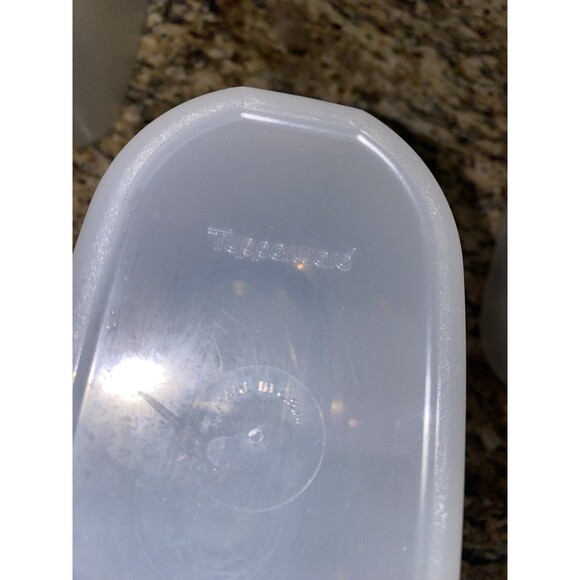 Vtg Tupperware Canister/Storage Containers Set of 3 w/Lids Blue - Picture 8 of 8